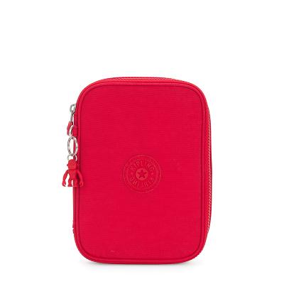 Kipling 100 Pens Makeup Bags Red | IE_Ki1174G