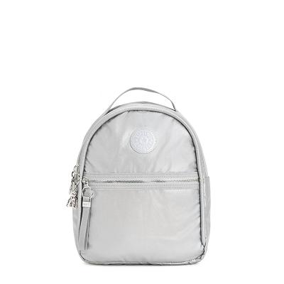 Kipling Kae Travel Backpacks Silver | IE_Ki1522S