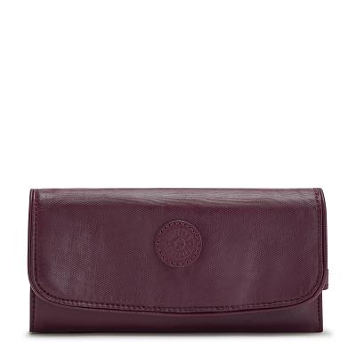 Kipling Money Land Wallets Burgundy | IE_Ki1249G