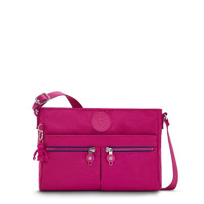 Kipling New Angie Crossbody Bags Pink Fuchsia | IE_Ki1731Q