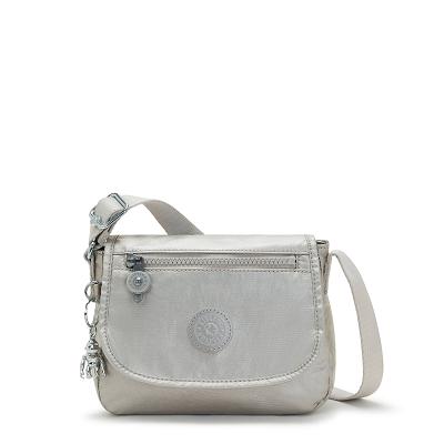 Kipling Sabian Metallic Handbags Silver | IE_Ki1897D