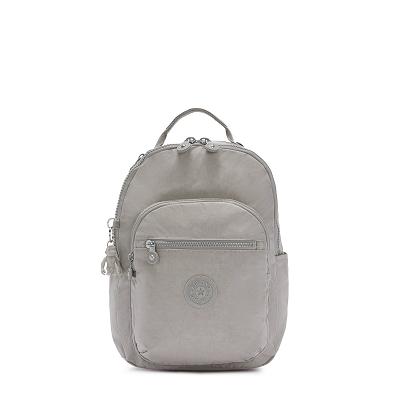 Kipling Seoul Small School Backpacks Grey | IE_Ki2272R
