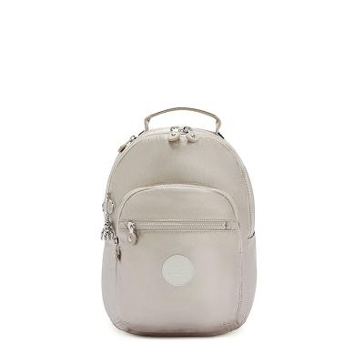 Kipling Seoul Small Travel Backpacks Metal | IE_Ki1541I