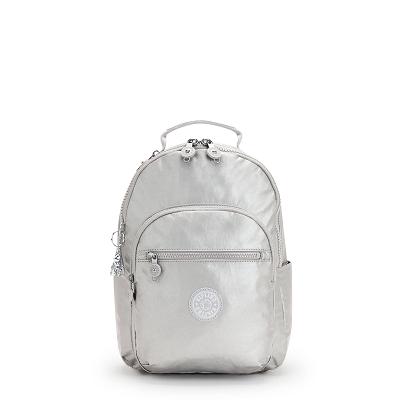 Kipling Seoul Small Travel Backpacks Silver | IE_Ki1535W