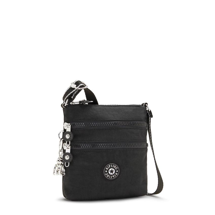 Kipling Alvar Extra Small Crossbody Bags Black / White | IE_Ki1574Y