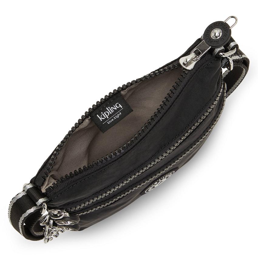 Kipling Alvar Extra Small Crossbody Bags Black / White | IE_Ki1574Y