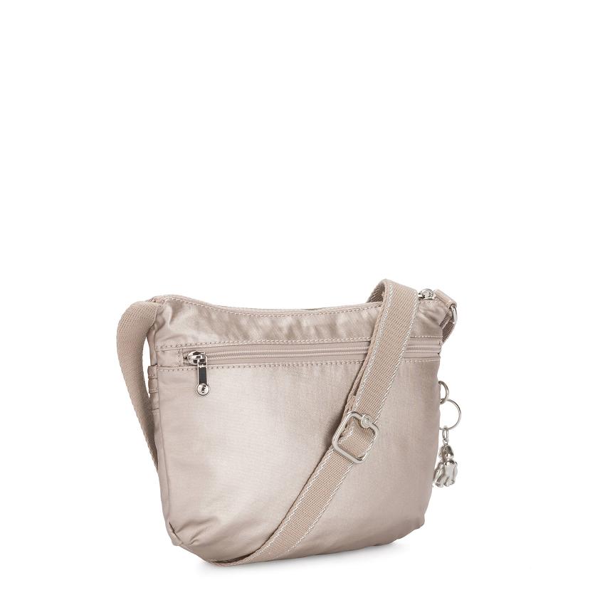 Kipling Arto Small Crossbody Bags Metal | IE_Ki1593F