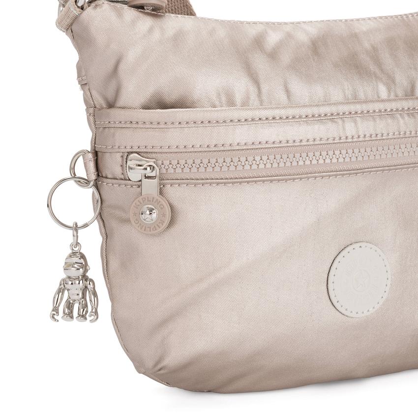 Kipling Arto Small Crossbody Bags Metal | IE_Ki1593F