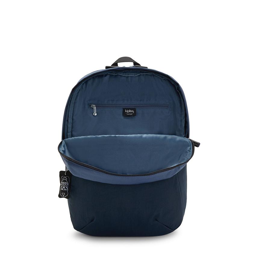 Kipling Ayano Travel Backpacks Blue | IE_Ki1457S