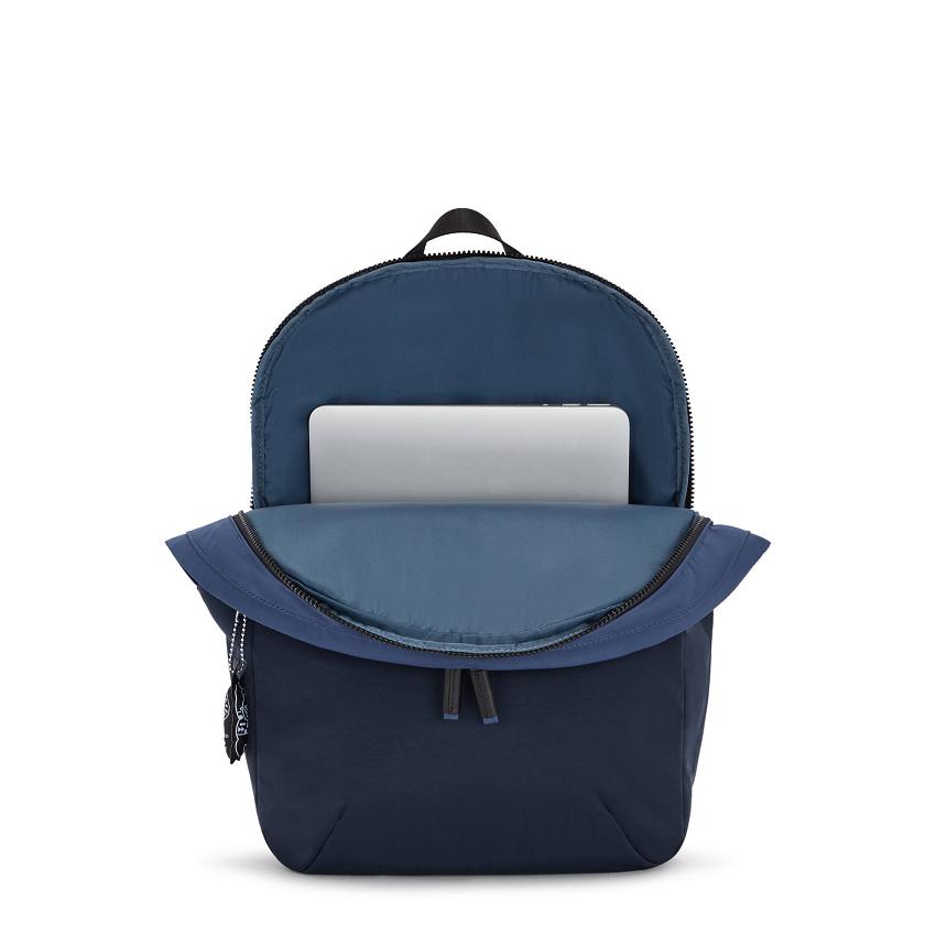 Kipling Ayano Travel Backpacks Blue | IE_Ki1457S