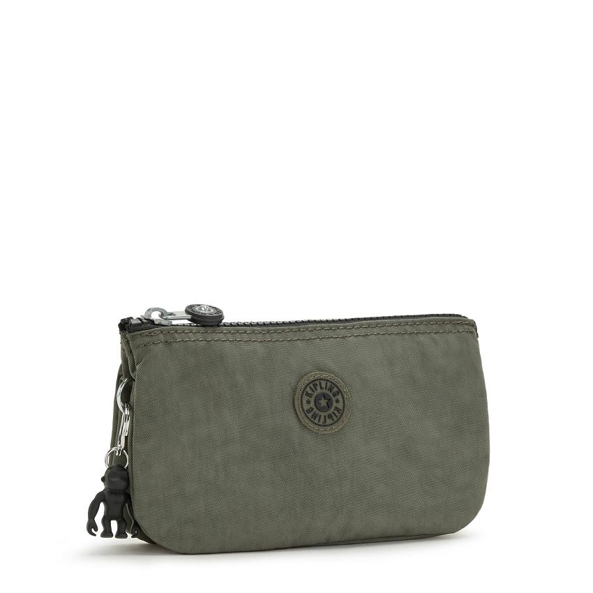 Kipling Creativity Large Makeup Bags Green | IE_Ki1197D