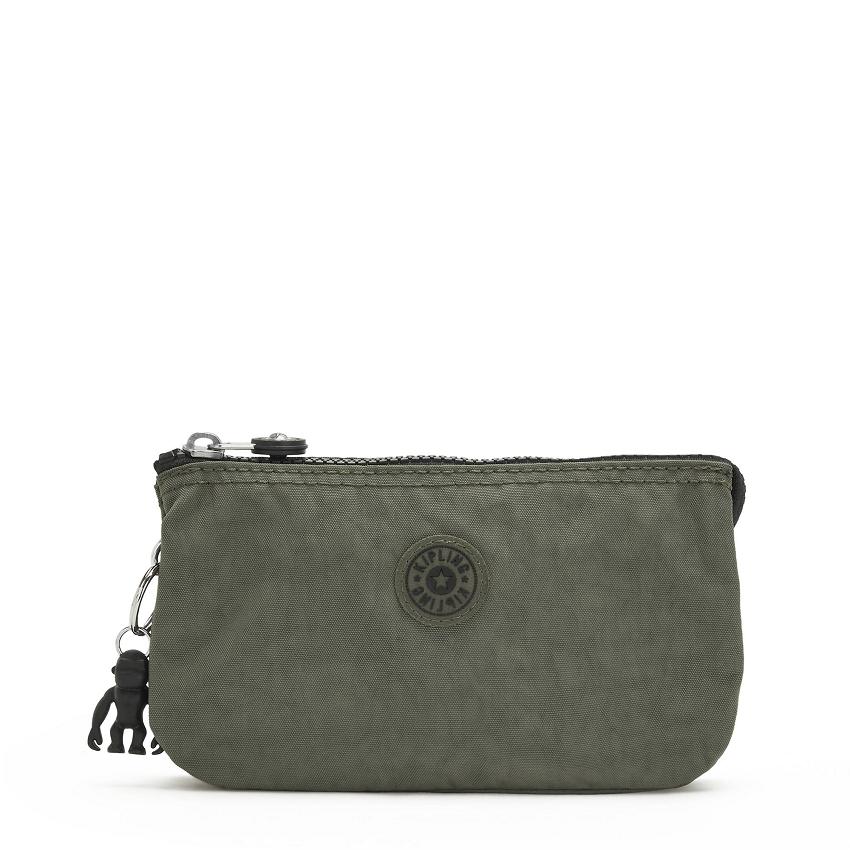 Kipling Creativity Large Makeup Bags Green | IE_Ki1197D