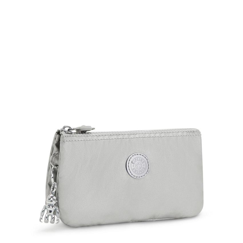 Kipling Creativity Large Makeup Bags Silver | IE_Ki1188T