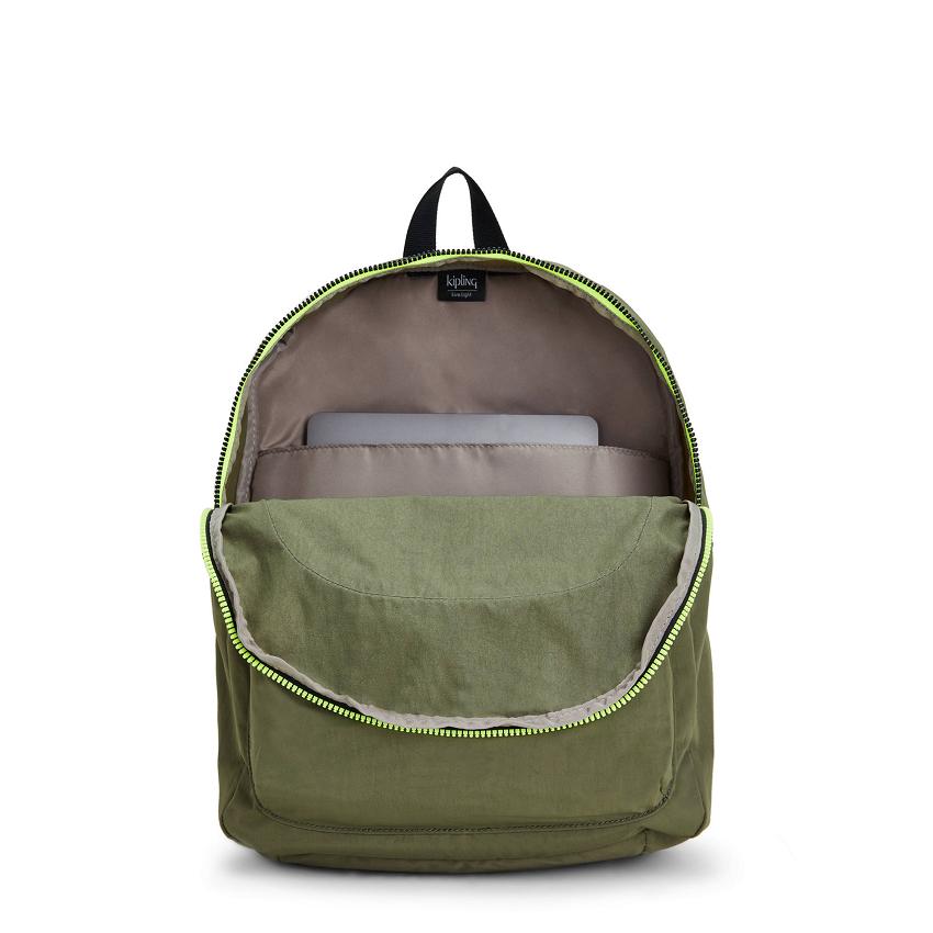 Kipling Curtis Large Travel Backpacks Olive | IE_Ki1495G