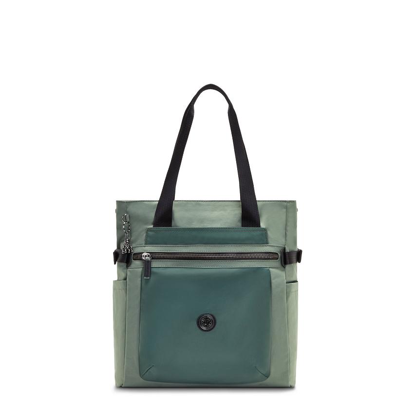 Kipling Faiza Shoulder Bags Green | IE_Ki2038H