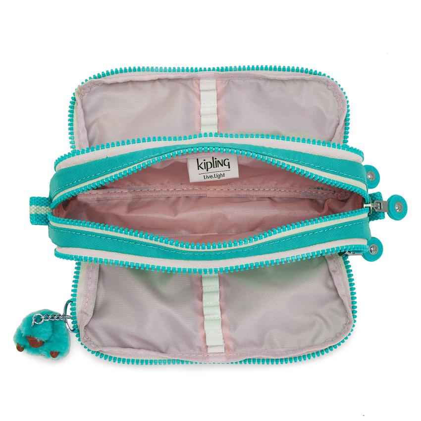 Kipling Gitroy Makeup Bags Turquoise | IE_Ki1213F