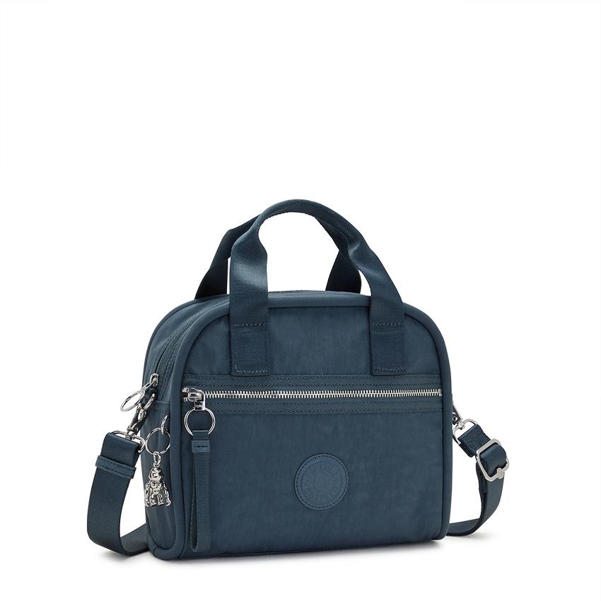 Kipling Hadya Shoulder Bags Navy Grey | IE_Ki2047S