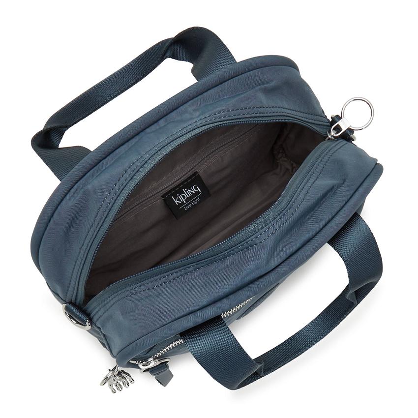 Kipling Hadya Shoulder Bags Navy Grey | IE_Ki2047S