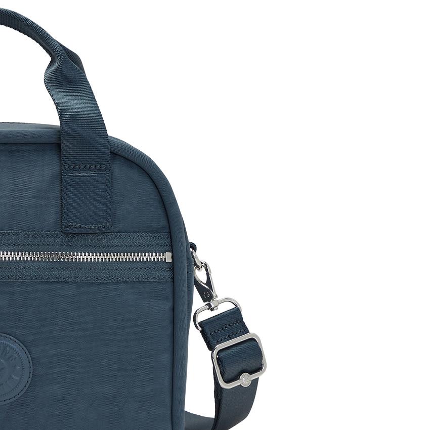 Kipling Hadya Shoulder Bags Navy Grey | IE_Ki2047S