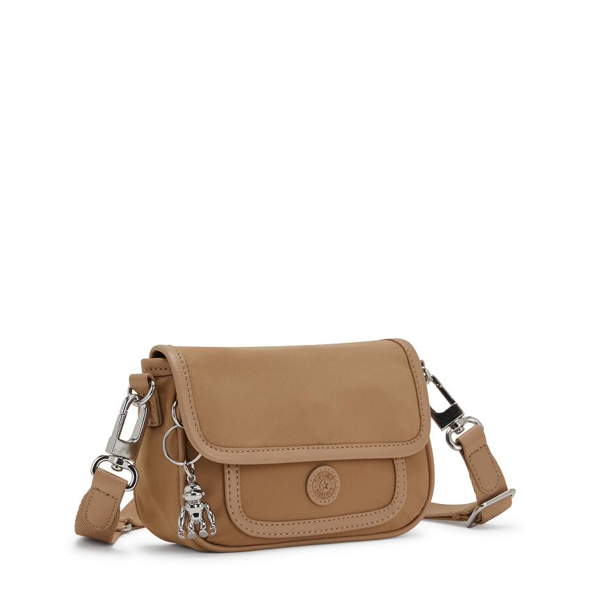 Kipling Inaki Small Crossbody Bags Khaki | IE_Ki1692Z