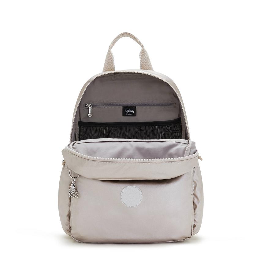 Kipling Maisie Travel Backpacks Metal | IE_Ki1527S