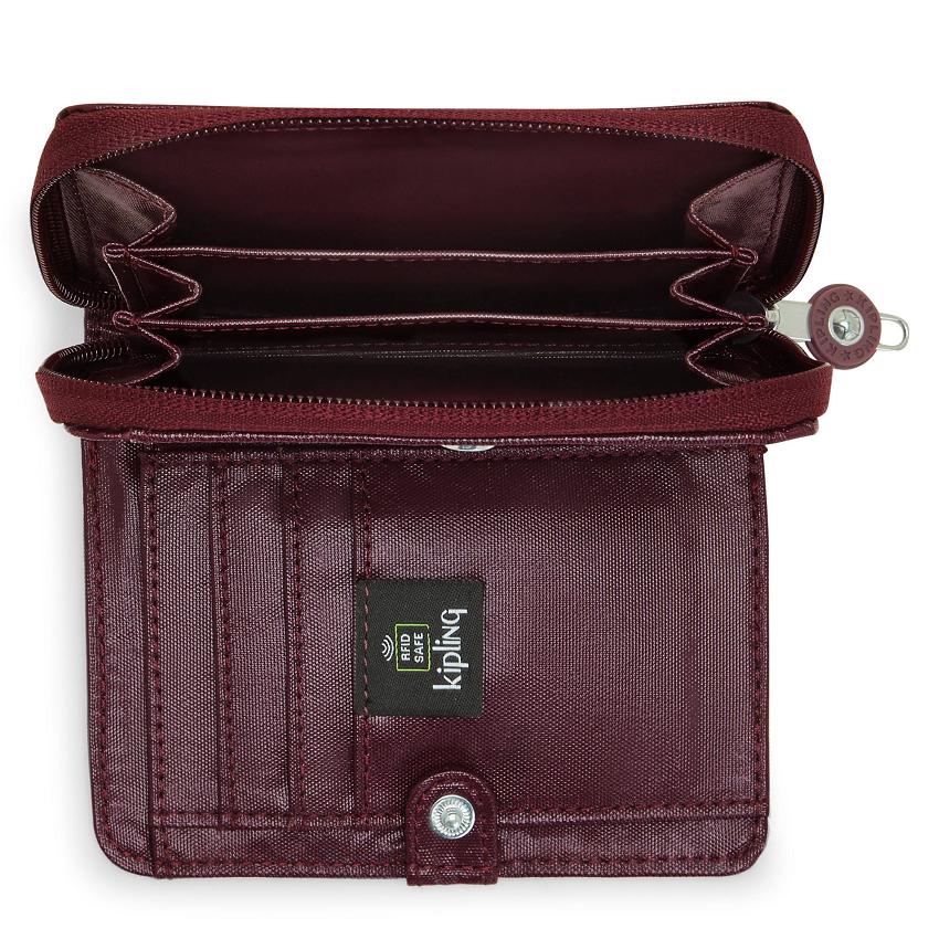 Kipling Money Love Shoulder Bags Burgundy | IE_Ki2053F