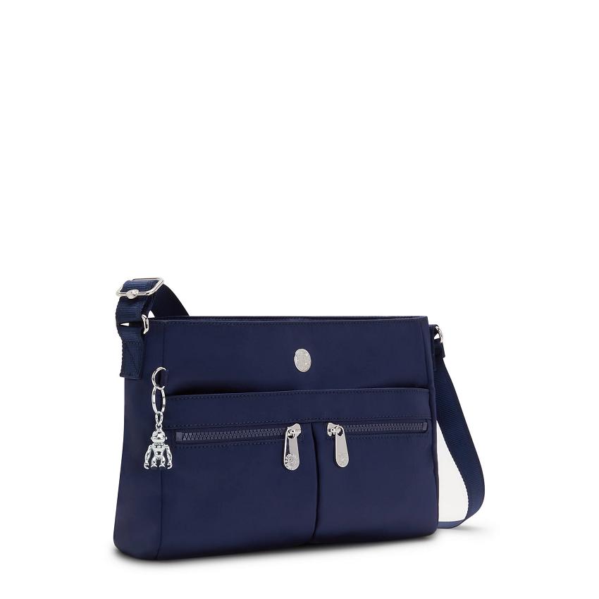 Kipling New Angie Crossbody Bags Blue | IE_Ki1724J