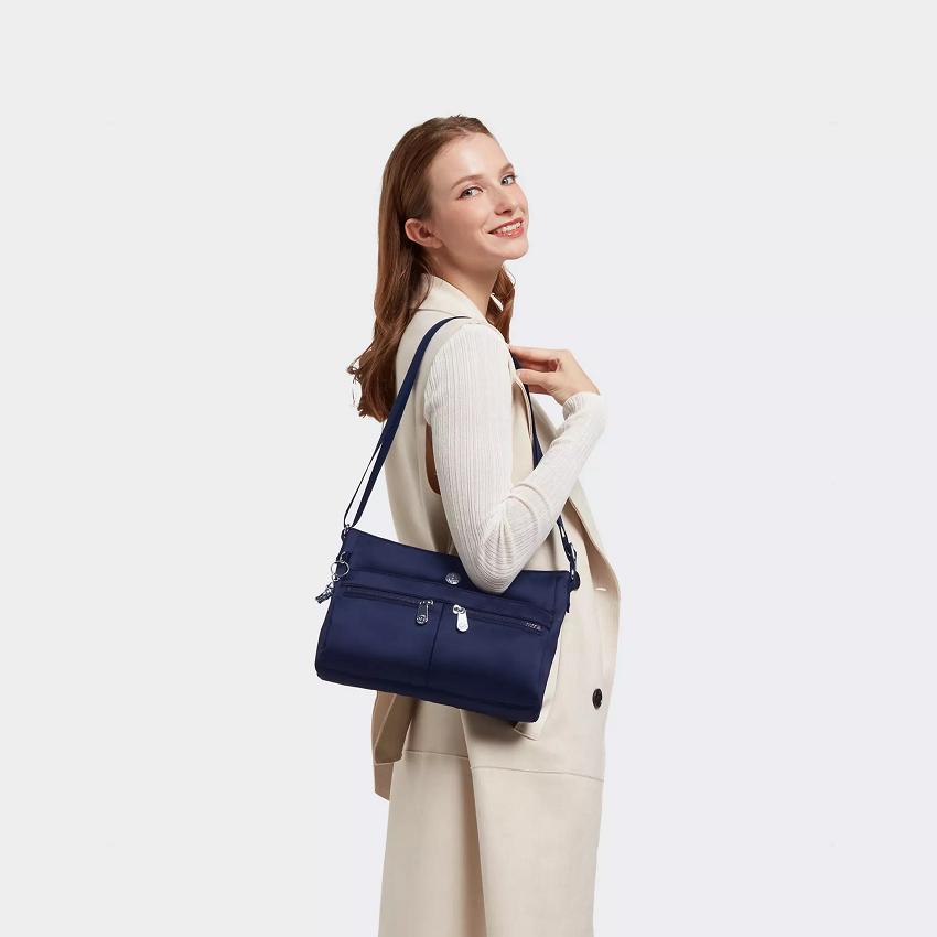 Kipling New Angie Crossbody Bags Blue | IE_Ki1724J