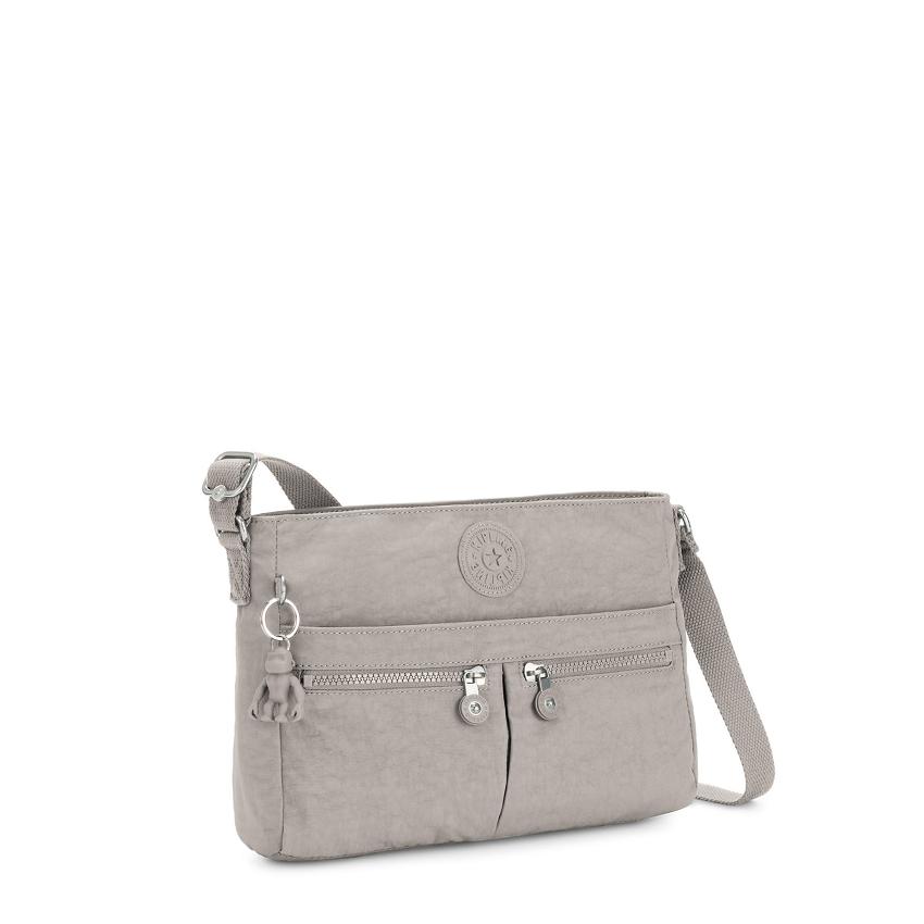 Kipling New Angie Crossbody Bags Grey | IE_Ki1728C