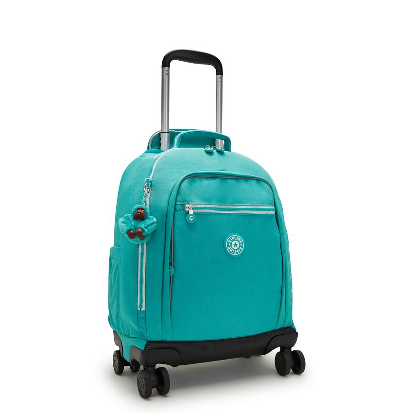 Kipling New Zea Travel Backpacks Turquoise | IE_Ki1532H