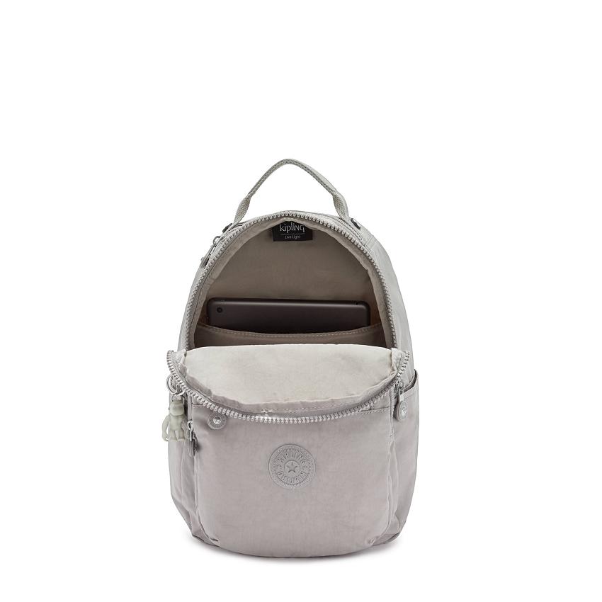 Kipling Seoul Small Travel Backpacks Grey | IE_Ki1539Y