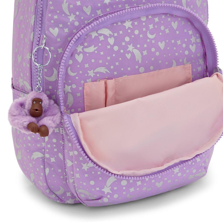 Kipling Seoul Small Travel Backpacks Metal | IE_Ki1536E