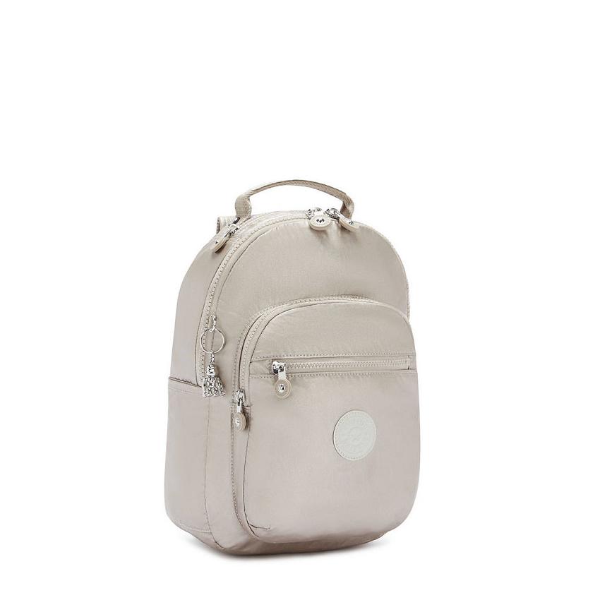 Kipling Seoul Small Travel Backpacks Metal | IE_Ki1541I