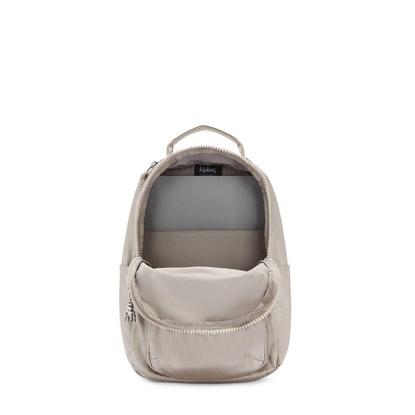 Kipling Seoul Small Travel Backpacks Metal | IE_Ki1541I